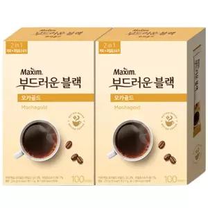 맥심 부드러운 블랙커피 모카골드 100Tx2개 스틱