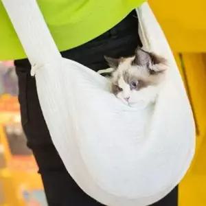 반려동물 고양이 슬링백 크로스 강아지 슬링백 숄더백 이동가방 WFNIQE5