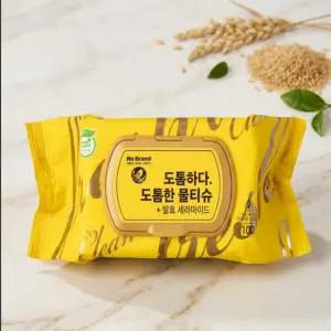 노브랜드 도톰한 물티슈 캡형 100매 10개