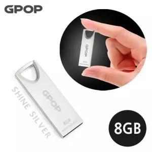 메탈 GPOP 8G 메모리 샤인실버 USB WFNK2ML