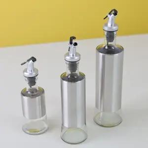 세리에 고급 스텐 유리 오일병(3사이즈) (대(500ml))