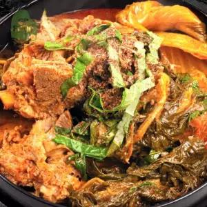 건담농수산 우거지 뼈다귀 뼈해장국 4KG (1KG X 4팩) 아침식사대용 택배 뼈다귀탕