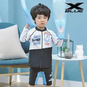 [하프클럽/셀러허브_아웃도어]XBLUE 남아동 래쉬가드 상하세트 F31077 실내수