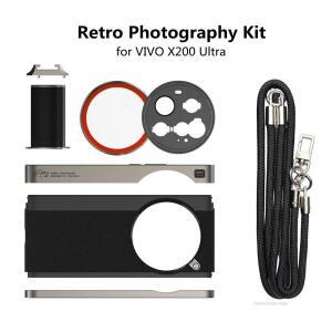 Fotorgear 레트로 전문가용 사진 촬영 키트 VIVO X200 울트라 폰 케이스 콜드 슈 마운트 T-마운트 어댑터