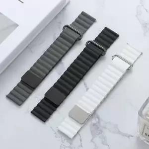 갤럭시워치3 41mm 스트랩 반버튼 마그네틱 가죽밴드