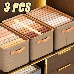 키보드보관함 3PCS 접이식 의류 옷장 주최자 보관 바지 서랍