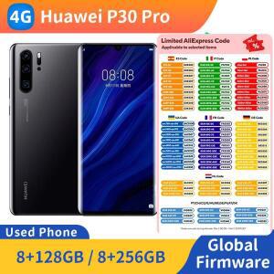 화웨이 P30 프로 4G 스마트폰 6.47인치 128GB/512GB 구글 플레이 오리지널 EMUI 중고폰