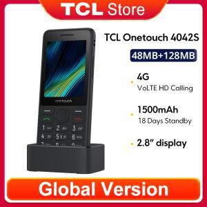 TCL Onetouch 4042S 글로벌 버전 2.8인치 디스플레이 48MB+128MB 4G VoLTE HD 통화 1500mAh 18일 대기 모바
