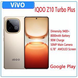 VIVO IQOO Z10 터보 플러스 중국 버전 8000mAh 90W 슈퍼VOOC 디멘시티 9400+ 50MP OIS OTA 업데이트 NFC 6.