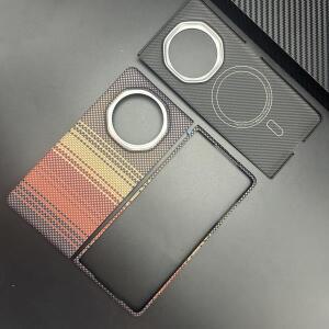 마그네틱 600D 리얼 아라미드 탄소 섬유 폰 케이스 커버 (화웨이 아너 매직 V3 V5 5G 글로벌 폴드 MagicV3