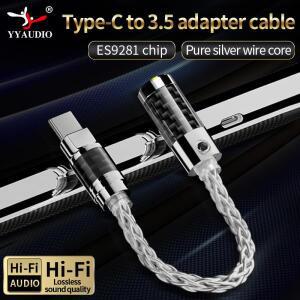 화웨이 V30 P30 프로용 Aux 어댑터, 샤오미 미 10 원플러스 7T 프로용, C 타입에서 3.5mm 잭 이어폰 오디오