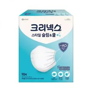 크리넥스 스타일 슬림쿨 비말차단마스크대형90매