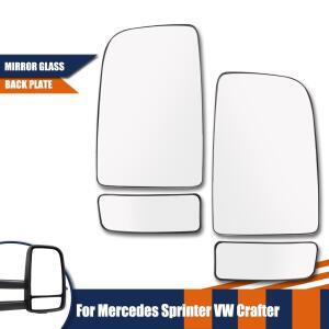 메르세데스 호환 벤츠 호환 단거리 선수 2006- VW Crafter Van 용 오른쪽 왼쪽 윙 미러 유리 상부 볼록 푸