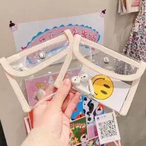 투명 학생 파우치 화장품 클리어 휴대용 pvc 수납 PVC미니파우치 PVC카드지갑 미니파우치
