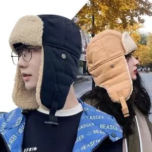 뽀글이 귀달이 군밤 모자 남자 니트귀달이 방한모자 털모자 귀마개 장수 패딩 러시아_25396384