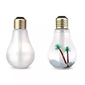 미니가습기 오아시스 전구가습기 USB 미니 저소음 LED무드등