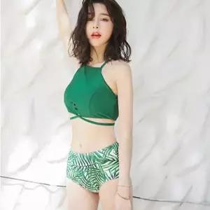 반바지 야자수 커플수영복 (당알발송/44~66반) 비치웨어3pcs