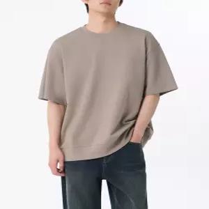 무신사 스탠다드 쿨탠다드 오버사이즈 반소매 스웨트셔츠 그레이쉬 베이지 6744486