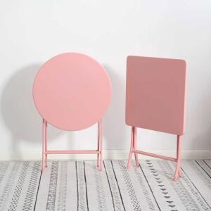 핑크 테이블 핑크색 탁자 선반 사이드 침대 루프탑 88x55x76cm pink 상품 식탁