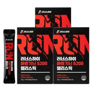 아르기닌5200 젤리스틱 14포, 280g, 3박스, 포도맛젤리