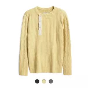 포터리 Wool Blend Ribbed Henryneck Knit 3 Color 138348