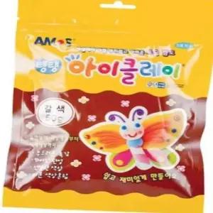 찰흙 탱탱클레이 갈색 10갑 아이클래이 50g