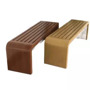 벤치 의자 원목 라이트 나무 학교 나뭇결 카페 테라스 정원 100x40x45cm 인테리