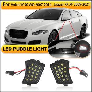 볼보 호환 XC90 V60 S40 V50 2007-2014 재규어 XK XF 2개 LED 후방 미러 라이트 고휘도