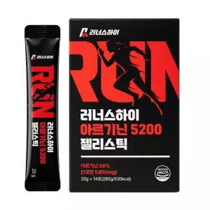 아르기닌5200 젤리스틱 14포, 280g, 1박스, 포도맛젤리