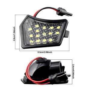 볼보 호환 V40 V50 C30 C70 S40 S60 S80 V70 재규어 XJ XF XKXKR XE 용 차량 LED 전면 미러 아래 퍼들 라이