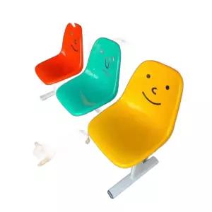 야외 버스정류장 의자 벤치 웨이팅 카페 옐로우/오렌지 2인용 야구장 대기