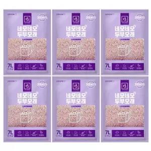 고양이모래 두부모래 라벤더 7L 6P 반려묘 애묘 화장 냥이두부모래 (WBE4235)