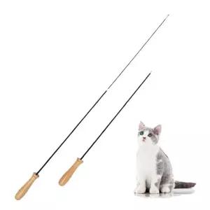 PET 2단 고양이 낚시대 와이어 단품 고양이긴낚시대 고양이낚시대리필 (WC2D4F6)