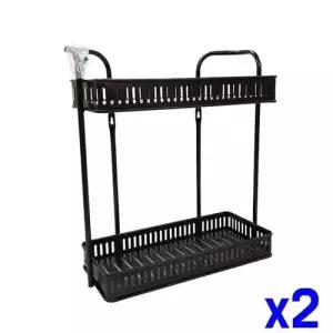 TBZ 튼튼한 사각 선반 2단 x2개 수납선반 보조수납 서랍장 WFNKBJJ