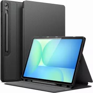 삼성 갤럭시 탭 S10 FE Plus/S10 13.1인치 S펜 홀더 슬림 폴리오 스탠드 보호 태블릿 커버 멀티 앵글