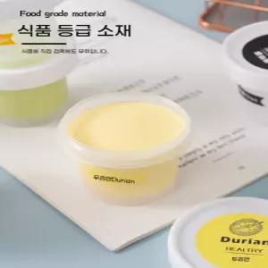 푸딩 일회용 용기 보관용기 600개 공병 뚜껑 상자 요거트 100ML 플라스틱 컵
