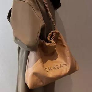 여성 데일리 체인 숄더 백 여자 직장인 가방 카멜 숄더백