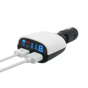 Coms 차량용 USB 2포트 시가잭 DC 시거잭 LED상태 ID059