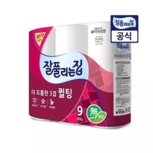 미래생활 잘풀리는집 3겹 퀼팅 9롤 27M (W9580C8)
