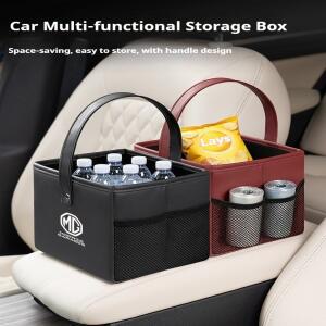 MG 모리스 가라지 모터스 3 5 6 7 350 TF ZR ZS 액세서리용 차량용 쓰레기통, 트렁크 가죽 접이식 내부 수