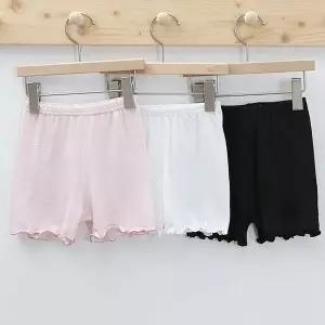 밑단에 프릴이 들어간 아동 어린이 치마 속바지 여아팬티 6세여아바지 (W9439A4)