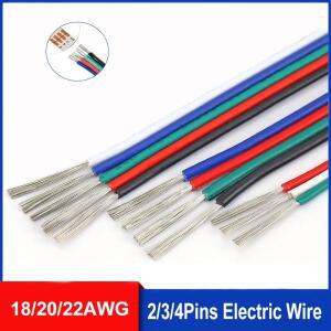 234 핀 PVC 케이블 18AWG 20AWG 1-50m3.2ft-163ft LED 스트립 1224V DC 조명용 RGB 연장