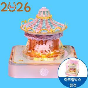 2026 뜯어쓰는달력 회전목마 일달력 목마 3D 입체 탁상 미니 회전