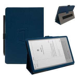 iFLYTEK AINOTE 2 10.65인치 태블릿 케이스, 핸드 스트랩이 있는 충격 방지 PU 가죽 커버, 이중 스탠드, 안드로이드 태블릿(다크 블루)과 호환 가능