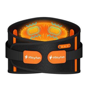 마사지기가 있는 등용 무선 난방 패드, 진동이 10000mAh 배터리 작동 휴대용 온열 벨트, 생일 아버지 날 남성용 아빠 선물, 허리용 충전식 전동 허리 마사지기