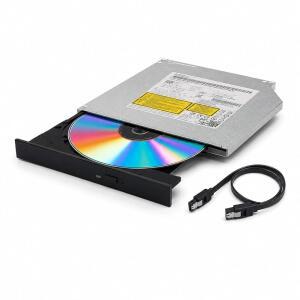 POINWER 9.5mm SATA 내장 DVD RW 드라이브, GUD1N 슬림 트레이 로딩 광학 M-DISC 지원 8배 CD 버너 라이터, 노트북 및 데스크톱용 슈퍼 멀티 교체, 데이터 케이블 포함