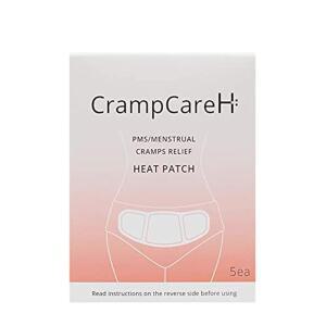 (5개 패치) CrimCareH PMS / 월경성 경련 열 패치, 넓은 날개 포함, FDA 등록