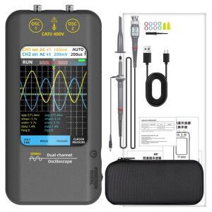 플래시 세일! 터치 스크린 디지털 오실로스코프 듀얼 채널 50Mhz 신호 발생기 포함-250Msa/S 샘플링 속