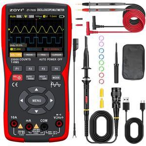 ZT-703S 3 in 1 휴대용 오실로스코프 자동차 듀얼 채널 50MHz(디지털 멀티미터 및 신호 발생기 포함)