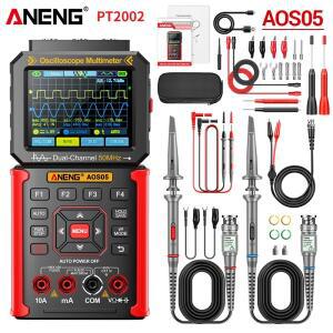 ANENG AOS05 듀얼 채널 오실로스코프 멀티미터 50MHz 200MS/s 샘플링 레이트 트루 RMS 멀티미터 7가지 파형